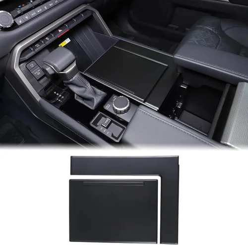 Miniatura 9 de Aunginsy Cubierta de panel para portavasos de consola central de automóvil, compatible con Toyota Tundra/Sequoia 2022-2026, soporte de taza de agua