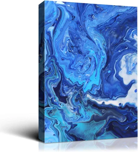 Miniatura 32 de Denzoer - Lienzo decorativo para pared, pintura abstracta, decoración de pared, pintura contemporánea con envoltura de galería, ilustraciones