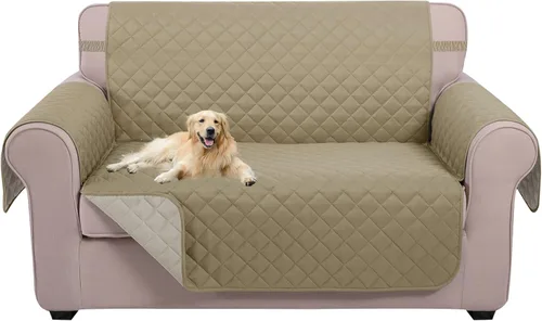 Miniatura 58 de U-NICE HOME Funda de sofá reversible para perros con correas elásticas, resistente al agua, protector de muebles para mascotas, funda de sofá