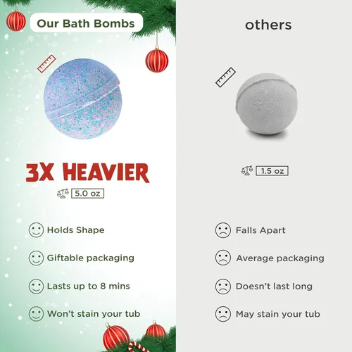 Miniatura 6 de Bombas de baño místicas para niñas y niños con juguetes sorpresa en el interior (paquete de 6) – Bombas de baño de burbujas grandes para niños