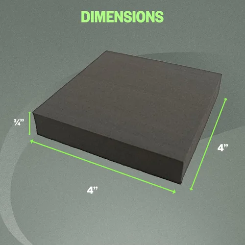 Miniatura 2 de XCEL Paquete de 4 almohadillas antivibraciones multiusos de 4 x 4 x 3/4 pulgadas, protección para muebles y electrodomésticos, varios tamaños
