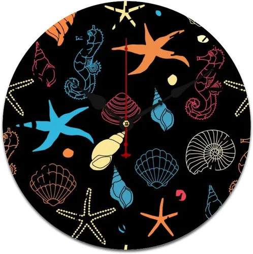 Miniatura 16 de Reloj de pared de madera con fruta de verano con sandía dulce, reloj de escritorio de regalo para niños y niñas, cuarzo de calidad, sin tictac