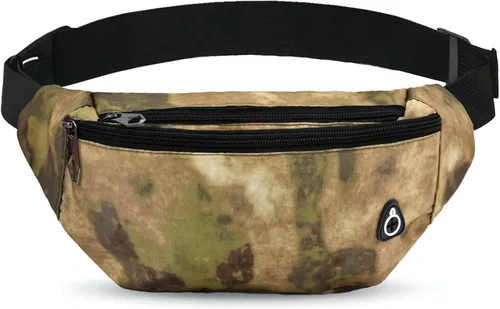 Miniatura 14 de Riñonera cruzada para mujeres y hombres, riñonera deportiva resistente al agua, bolsa de cinturón para viajes, senderismo, correr