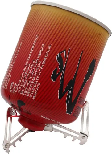 Miniatura 7 de Mini Soporte Estabilizador de Botella de Combustible, Trípode Plegable de Acero Inoxidable 304 para Estufas de Camping, Botellas de Butano/Propano