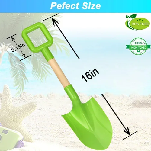 Miniatura 3 de Dilabnba Juguetes de arena de playa para niños y adultos, palas de arena para jardín y playa, palas de arena para excavar nieve, juego de juguetes