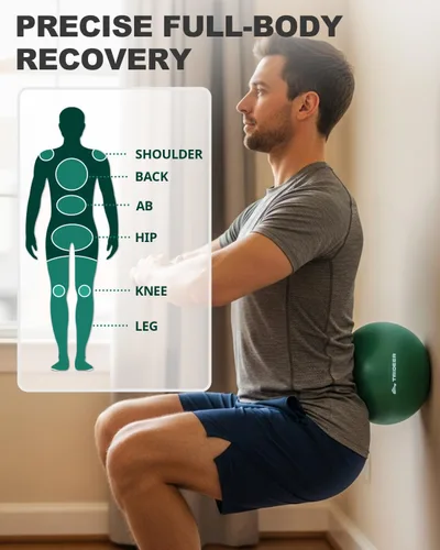 Miniatura 3 de Trideer Exercise Balls Physical Therapy, 9 Inch Pilates Ball Between Knees for Physical Therapy, Mini Exercise Ball - Yoga Ball, Small Workout Balls