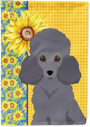 Miniatura 250 de Caroline's Treasures WDK5331CHF - Bandera de verano con diseño de girasoles rojos y blancos, manga grande, para porche, para colgar en la pared
