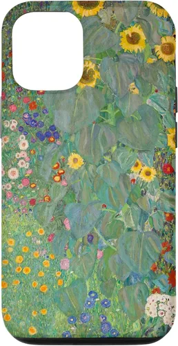 Miniatura 27 de iPhone 14 Plus Flower Garden Klimt Pintura Arte Floral Verde Cubierta Teléfono Funda