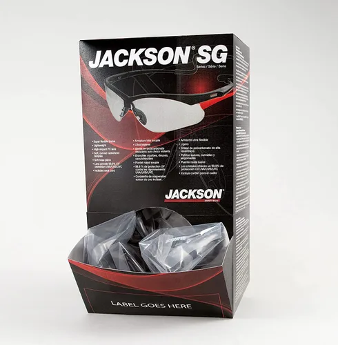 Miniatura 7 de Jackson Safety Gafas de seguridad SG – Protección ocular para hombres y mujeres – ANSI Z87.1 (paquete de 12)