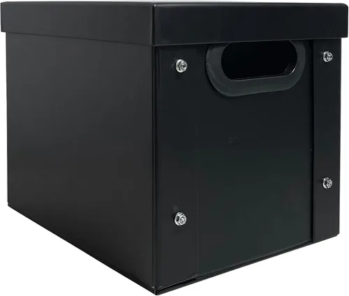 Miniatura 5 de CheckOutStore 1 caja de almacenamiento negra de disco de vinilo de 7 pulgadas, 45 rpm
