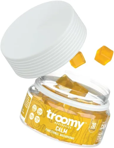 Miniatura 2 de Tspacious - Gomitas calmantes Reishi con sabor natural a piña y melocotón, sin gelatina, sin gluten y vegetarianas, 30