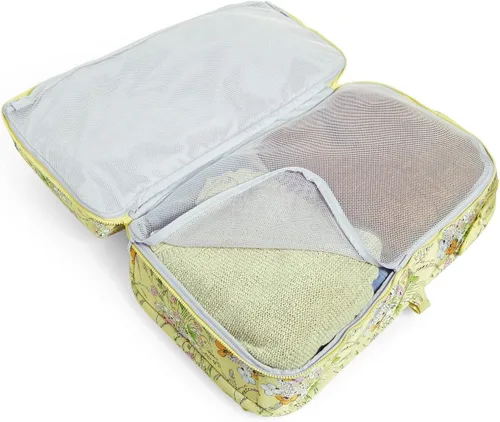 Miniatura 3 de Vera Bradley Mochila plana reciclada Lighten Up Reactive Lay para mujer, Jardín Sunlit, talla única