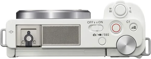 Miniatura 6 de Sony ZV-E10 Cámara sin espejo (cuerpo, blanco) (ILCZV-E10/W) + tarjeta de memoria de 64 GB + bolsa + lector de tarjetas + cable HDMI + trípode