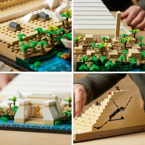 Miniatura 3 de LEGO Architecture Gran Pirámide de Giza Set 21058, Kit de Construcción de Modelo de Decoración del Hogar, Actividad Creativa de DIY, Colección