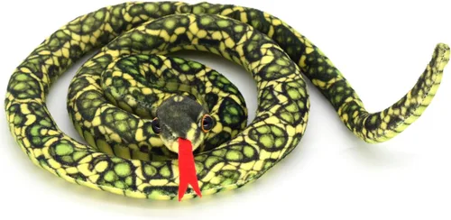 Miniatura 3 de Muñecas de serpiente suaves de 3.6 pies de largo, lindos animales de peluche, bromas de peluche, juguetes para niños, regalos para niños, Verde