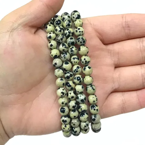 Miniatura 49 de Gem Avenue Handmade Round Bead Stretch Bracelet Unisex Natural Stone Beaded Jewelry for Men & Women, Elastic Wristband for Daily Wear