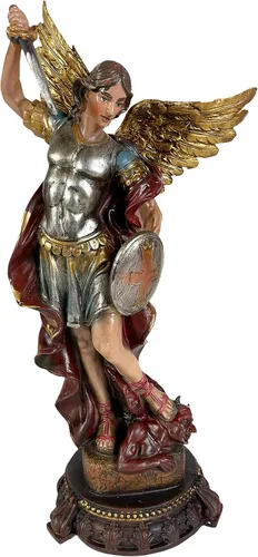 Miniatura 10 de Urbalabs Estatua de Jesucristo Santos Católicos Estatuas Religiosas Figuras religiosas 13 pulgadas Estatua del Sagrado Corazón de Jesús Crucificado