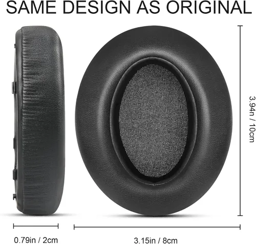 Miniatura 3 de GVOEARS Almohadillas de repuesto para auriculares Sony WH-XB910N, almohadillas de repuesto, espuma viscoelástica premium, cuero suave y duradero