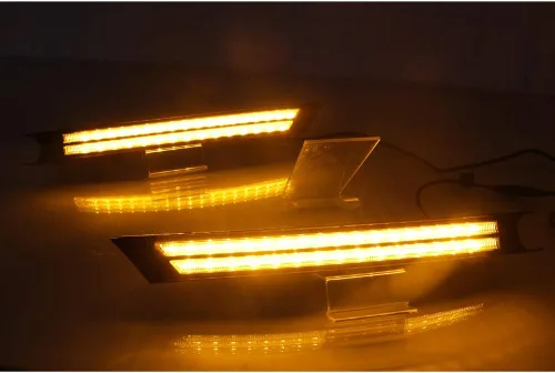 Miniatura 7 de Dreamseek DRL LED para Faro Antiniebla de Mazda CX-5 CX5 2017 2018 2019 2020 2021 Doble Fila de Tira de Luz Diurna con Señal de Giro Secuencial