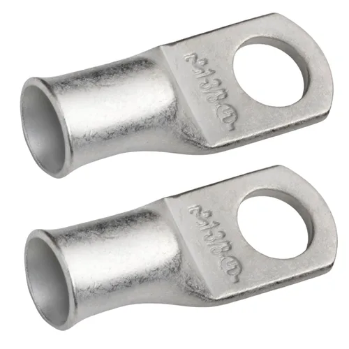 Miniatura 180 de SELTERM 5 piezas terminales de cable de cobre estañado 1/0 AWG perno de 1/2", extremos de cable de batería, terminales de anillo, conectores