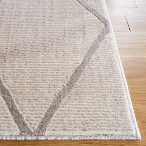 Miniatura 3 de SAFAVIEH - Alfombra de colección Revive, 9' x 12', beige, diseño enrejado, no se desprende y de fácil cuidado, ideal para áreas de alto tráfico