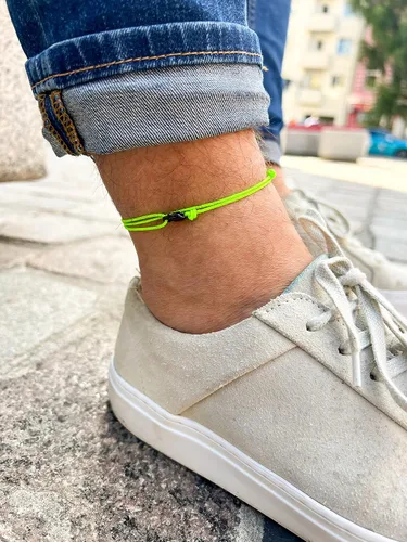 Miniatura 55 de Made by Nami Surfer Anklet with Snap Hook Clasp Waterproof & Adjustable Thin String Ankle Bracelets for Women and Men Handmade Jewelry for Beach and