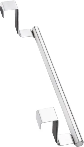 Miniatura 9 de Mziart Toallero moderno con ganchos para baño y cocina, colgador de toallas de acero inoxidable cepillado sobre gabinete (9 pulgadas)