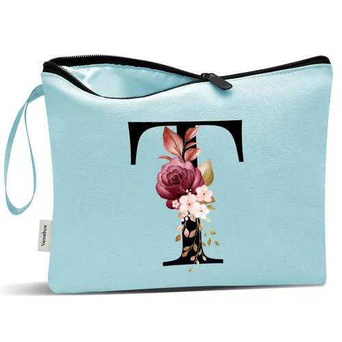 Miniatura 234 de Vavabox A-Z Bolsa de Maquillaje Personalizada, Regalos de Cumpleaños para Mujeres y Mamá, Regalos para la Mejor Amiga, Bolsa de Cosméticos