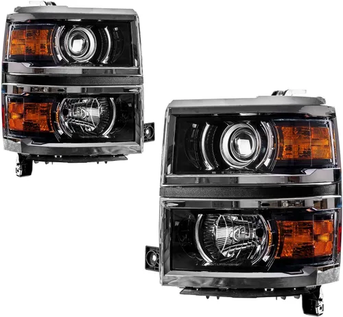 Miniatura 10 de Conjunto de faro delantero, carcasa cromada, reflector ámbar compatible con Jetta 2011-2018, paquete de 1 (lado derecho del pasajero)
