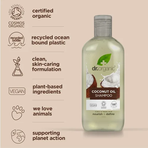 Miniatura 5 de Organic Doctor Champú de aceite de coco virgen orgánico, 9 onzas líquidas
