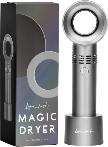 Miniatura 7 de Lyon Lash Portable USB Rechargeable Bladeless Mini Fan/Air Conditioning Blower/Handheld Cooling Dryer, Essential Eyelash Extension Supplies, Dries