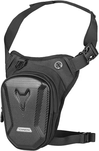 Miniatura 10 de Riñonera de nailon para hombres y mujeres, motocicleta, ciclismo, riñonera para viajes, al aire libre, senderismo, táctica, bolsa cruzada
