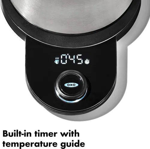 Miniatura 3 de OXO Brew Hervidor Eléctrico de Cuello de Cisne – Hervidor de Agua Caliente, Hervidor para Verter Café y Té, Temperatura Ajustable, Temporizador