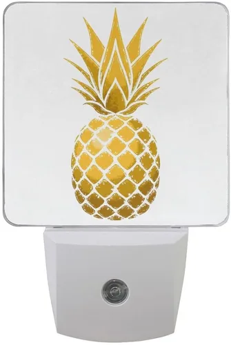 Miniatura 10 de Paquete de 2 lámparas LED de luz nocturna enchufables con impresión de princesa cisne con sensor de atardecer a amanecer para dormitorio, baño