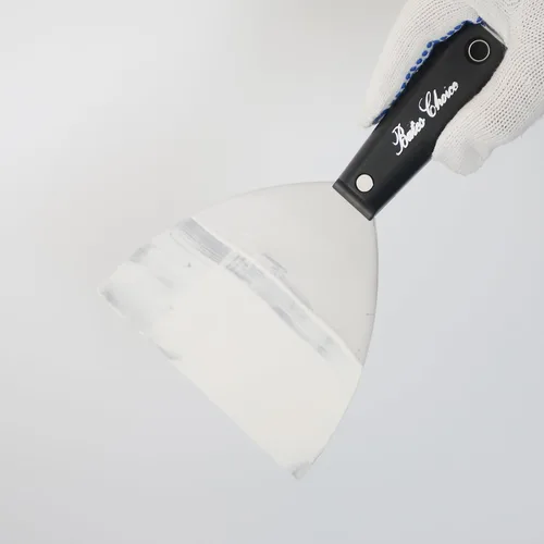 Miniatura 6 de Bates Choice Cuchillo de masilla flexible de acero al carbono de 5 pulgadas, raspador de metal, cuchillo de spackle para paneles de yeso, Negro