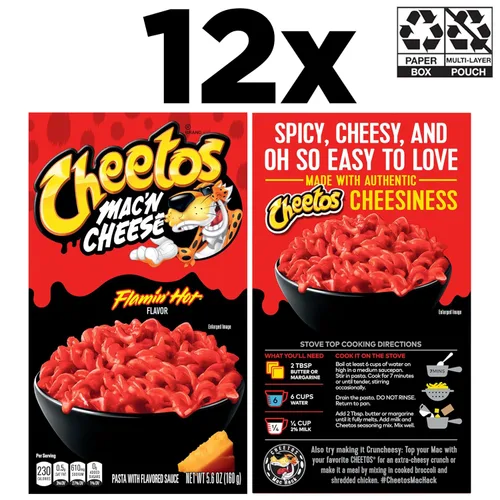 Miniatura 3 de Cheetos Mac & Cheese Flamin' Hot Cajas de 5.6 oz (paquete de 12)