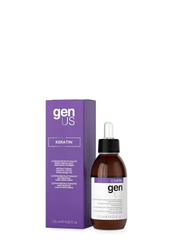 Miniatura 5 de Genus Mascarilla reestructurante de queratina enriquecida con proteínas de seda, caviar y colágeno, peinado, nutre e hidrata, apta para todo