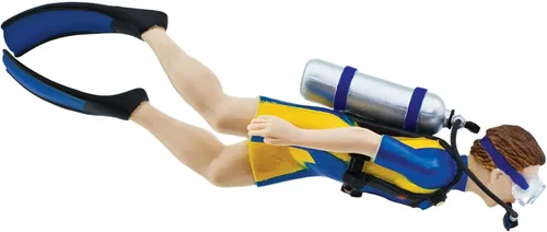 Safari Ltd. Kevin the Underwater Adventurer Figurine – Figura detallada de plástico de 7 pulgadas – Divertido juguete educativo para niños, niñas y