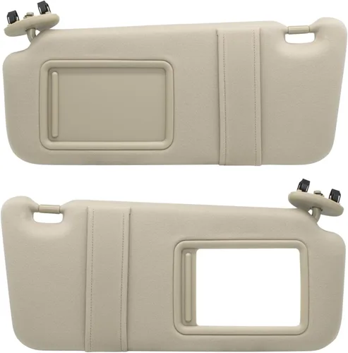 NHILES Visera solar del lado izquierdo del conductor y del lado derecho del pasajero compatible con Toyota Camry sin luz 2007 2008 2009 2010 2011