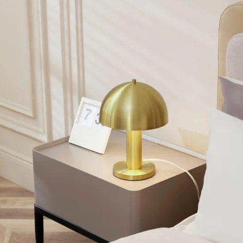 Miniatura 2 de Globe Novogratz x Electric 65856 Olivia - Lámpara de mesa (12 pulgadas), latón mate