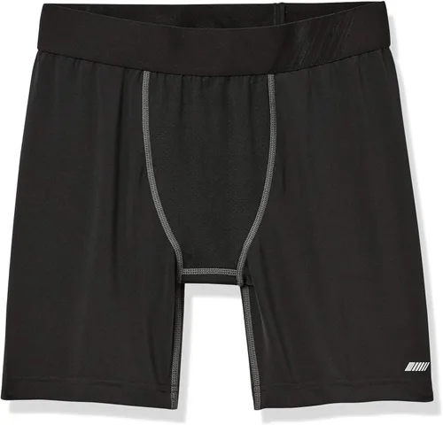 Miniatura 4 de Tienda Essentials Pantalones cortos de control de capa base para hombre de 6 pulgadas