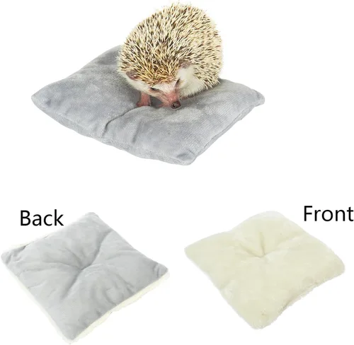 Miniatura 4 de Cama de Cueva para Erizo, Nido Escondite, Hámster, Conejillo de Indias, Suministros para Jaula de Animales Pequeños, Casa Cálida - Gris