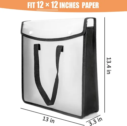 Miniatura 4 de Organizador de almacenamiento de papel expandible para álbumes de recortes, folio de papel negro para hojas de 12 x 12 pulgadas, organizador
