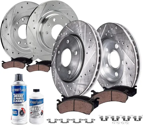 Miniatura 12 de Detroit Axle - Kit de freno trasero para Chevy GMC Silverado Sierra Suburban 1500 Yukon Tahoe Avalanche Cadillac Escalade Pinza de freno de disco