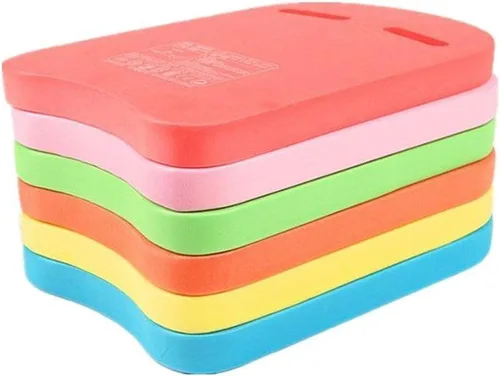 Juego de 2 piezas de natación natación piscina entrenamiento ayuda U diseño Kickboard Flotador mano Junta espuma color enviado al azar