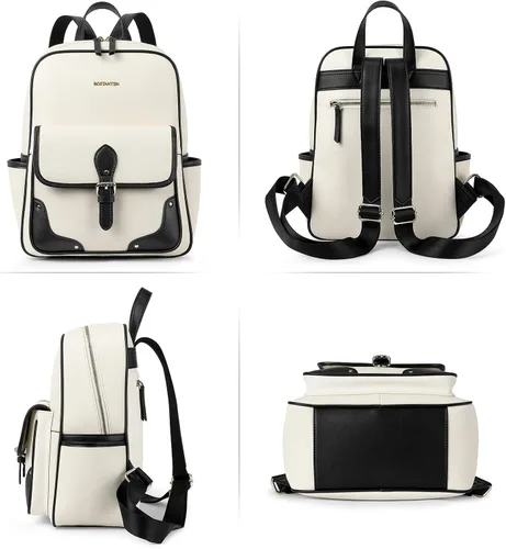 Miniatura 6 de BOSTANTEN Mochila de cuero genuino para mujer mochila pequeña de moda M
