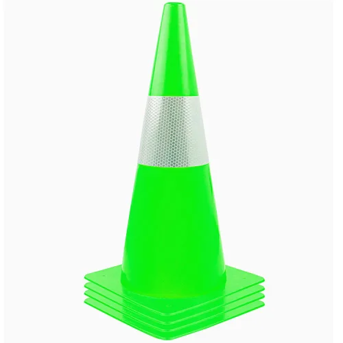 Miniatura 8 de Conos de seguridad de tráfico de 9 pulgadas con collares reflectantes, [paquete de 4] conos de construcción naranja conos de estacionamiento