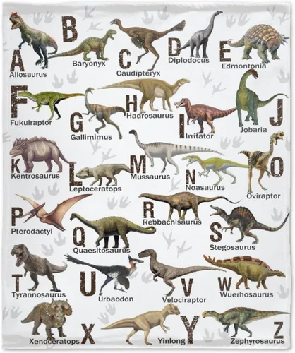 Miniatura 24 de Manta de dinosaurio para regalo, manta de franela ultra suave y acogedora, manta de forro polar ligera y mullida, manta de felpa cálida para sofá