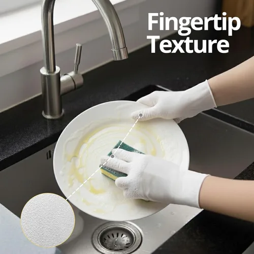 Miniatura 6 de SwiftGrip - Guantes de nitrilo desechables para examen, 3 mil, medianos, caja de 1000, guantes de nitrilo blancos desechables sin látex para uso
