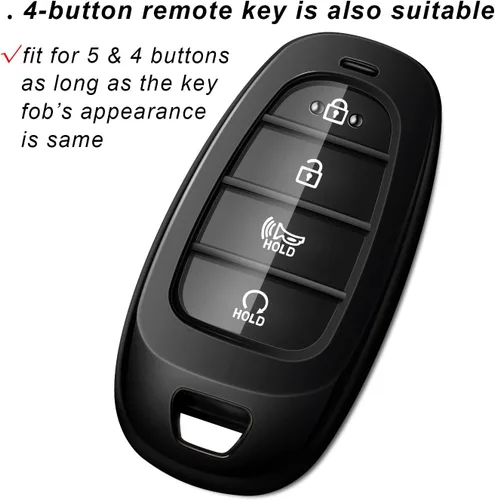 Miniatura 6 de para Hyundai Funda para Llavero Caja para Llave Tucson Sonata Santa Fe Santa Cruz Palisade Ioniq 5 Accesorios